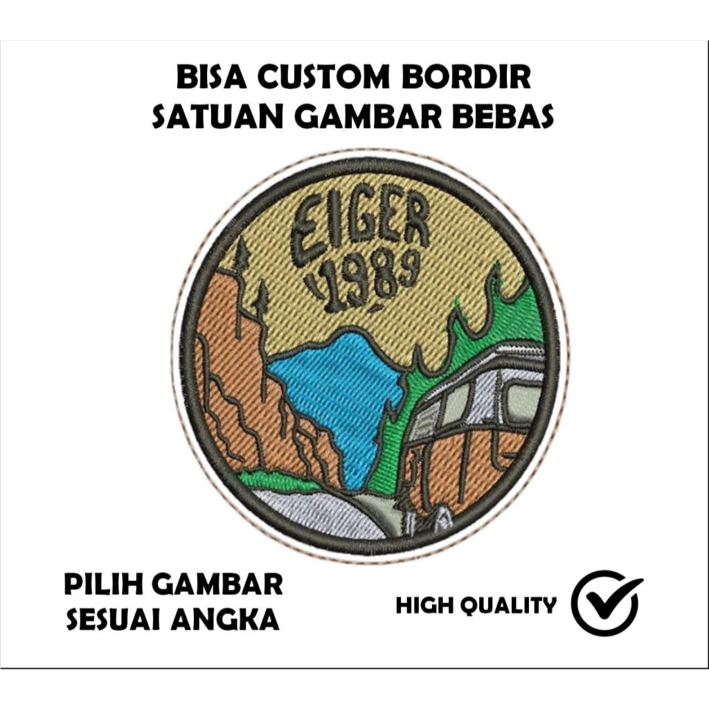 Emblem Patch Bordir Logo EIGER - IBP