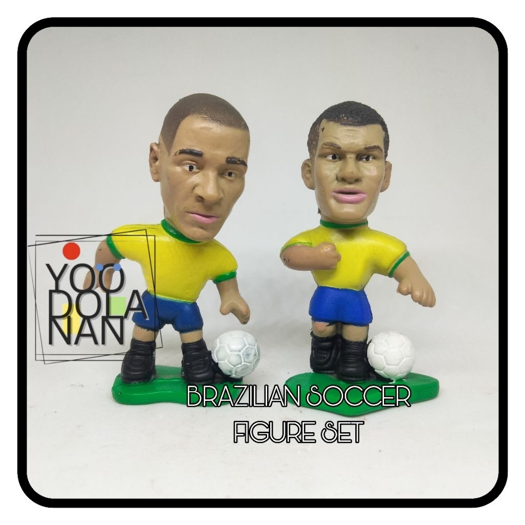 BRAZILIAN FOOTBALL FIGURE SET PEMAIN BOLA