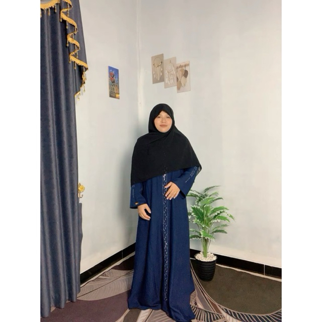 Abaya katun toyobo kekinian