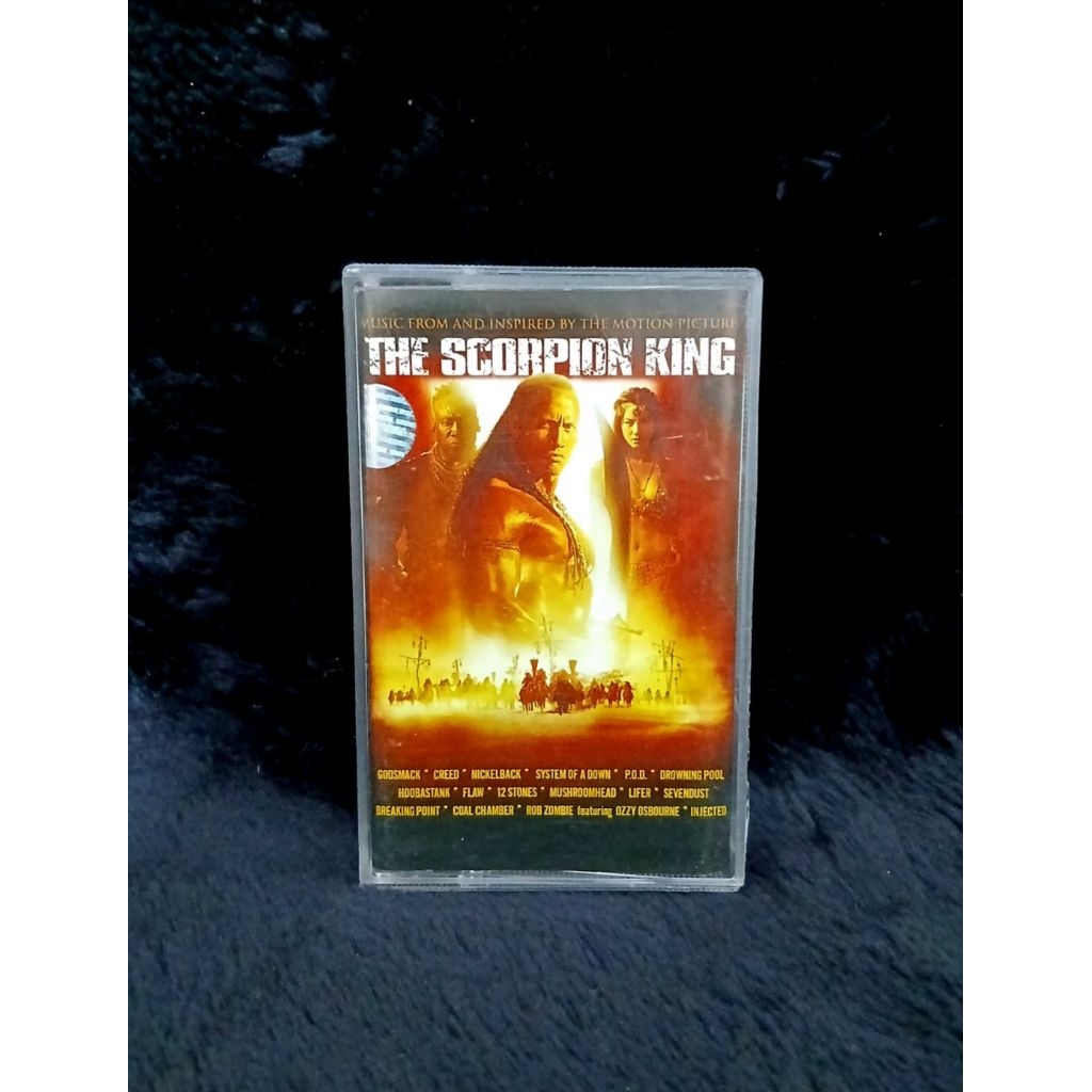 Kaset Pita OST SOUNDTRACK SCORPION KING (Inc GODSMACK, POD, SOAD, CREED, HOOBASTANK, DROWNING POOL &