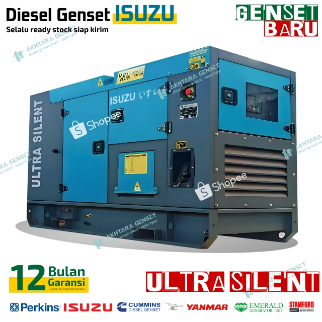 Isuzu Generator Genset 25 Kva / 20.000 watt