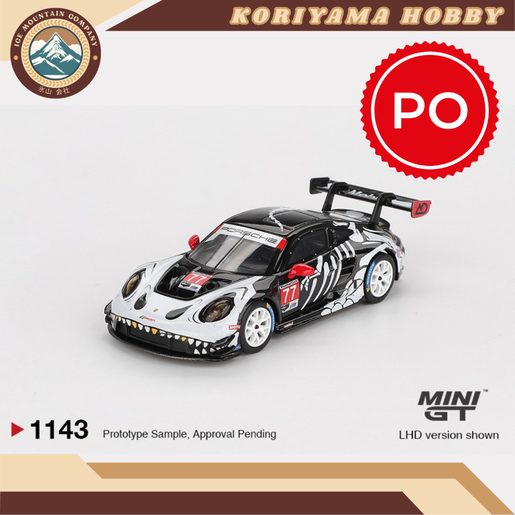 Mini GT 1143 Porsche 911 GT3 R #77 AO Racing 2025 IMSA  Petit Le Mans MiniGT