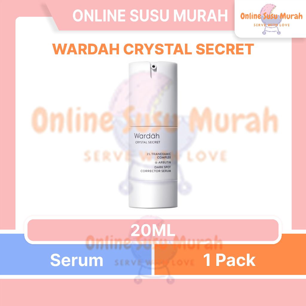 WARDAH 3% TRANEXAMIC ACID + ALPHA ARBUTIN CRYSTAL SECRET DARK SPOT BRIGHTENING SERUM 20 ML PRLA