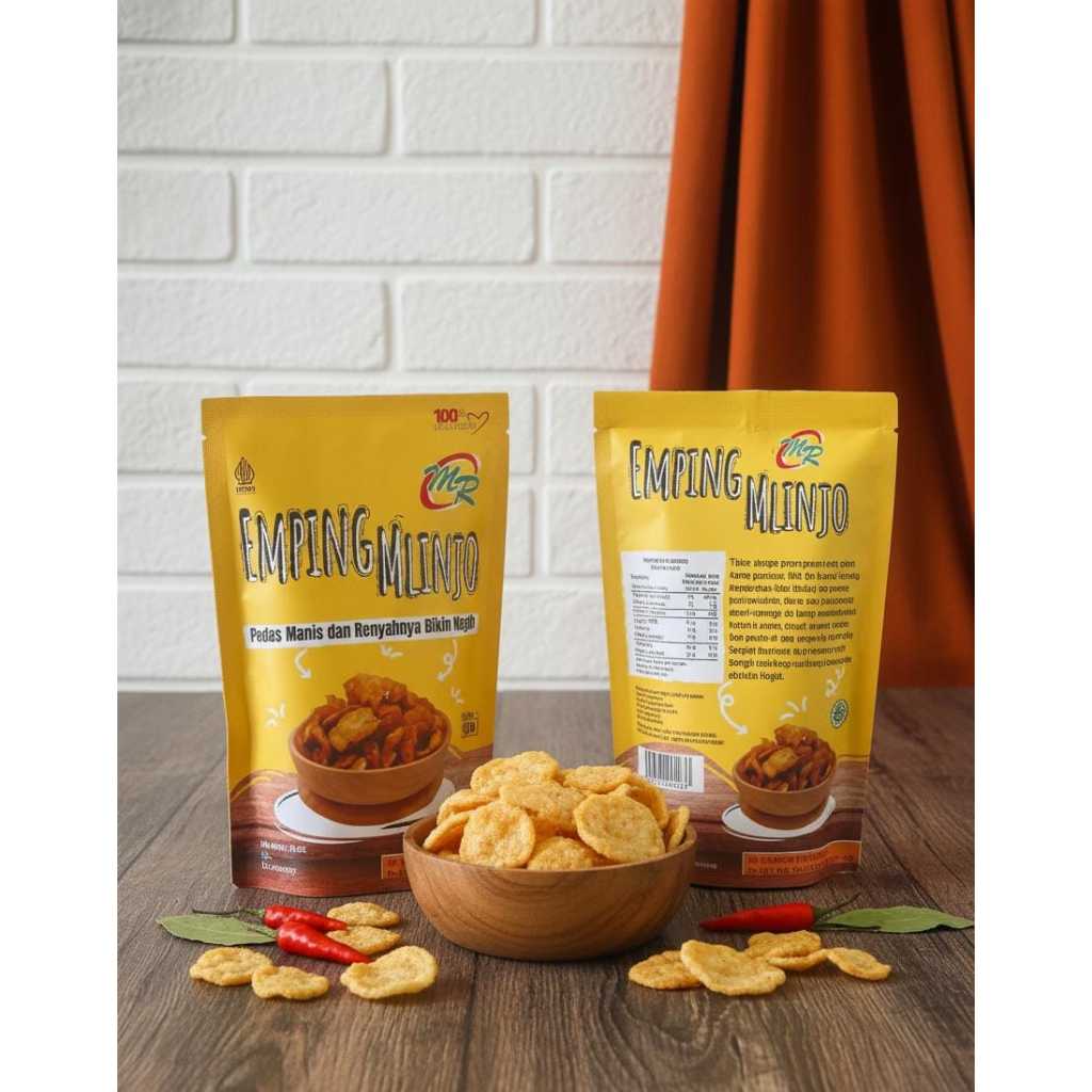 MR Emping Mlinjo Snack Gurih Renyah Pedas | Jajanan Tradisional Emping Melinjo