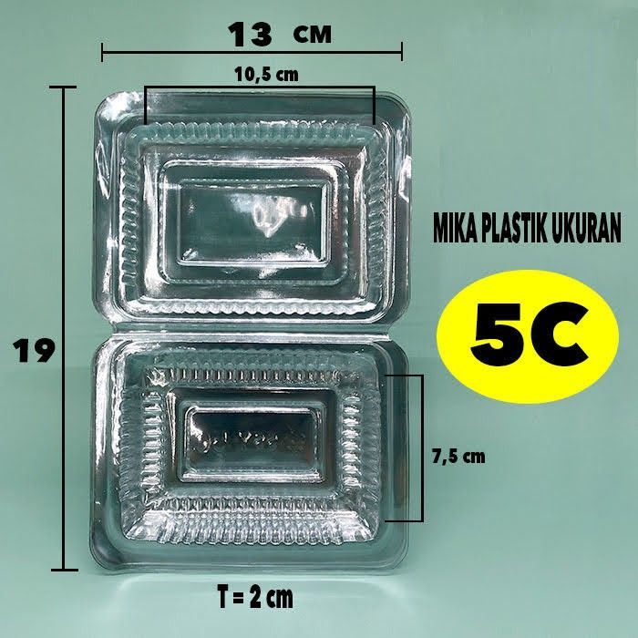 MIKA ORIPACK 5C Mika Plastik Bening Food Grade Tebal - Mika 5C Merk OriPack