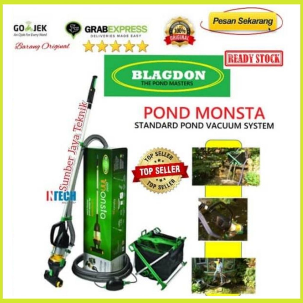 Vacuum Pembersih Kotoran Kolam Ikan Koi Blagdon Pond Monsta Ori