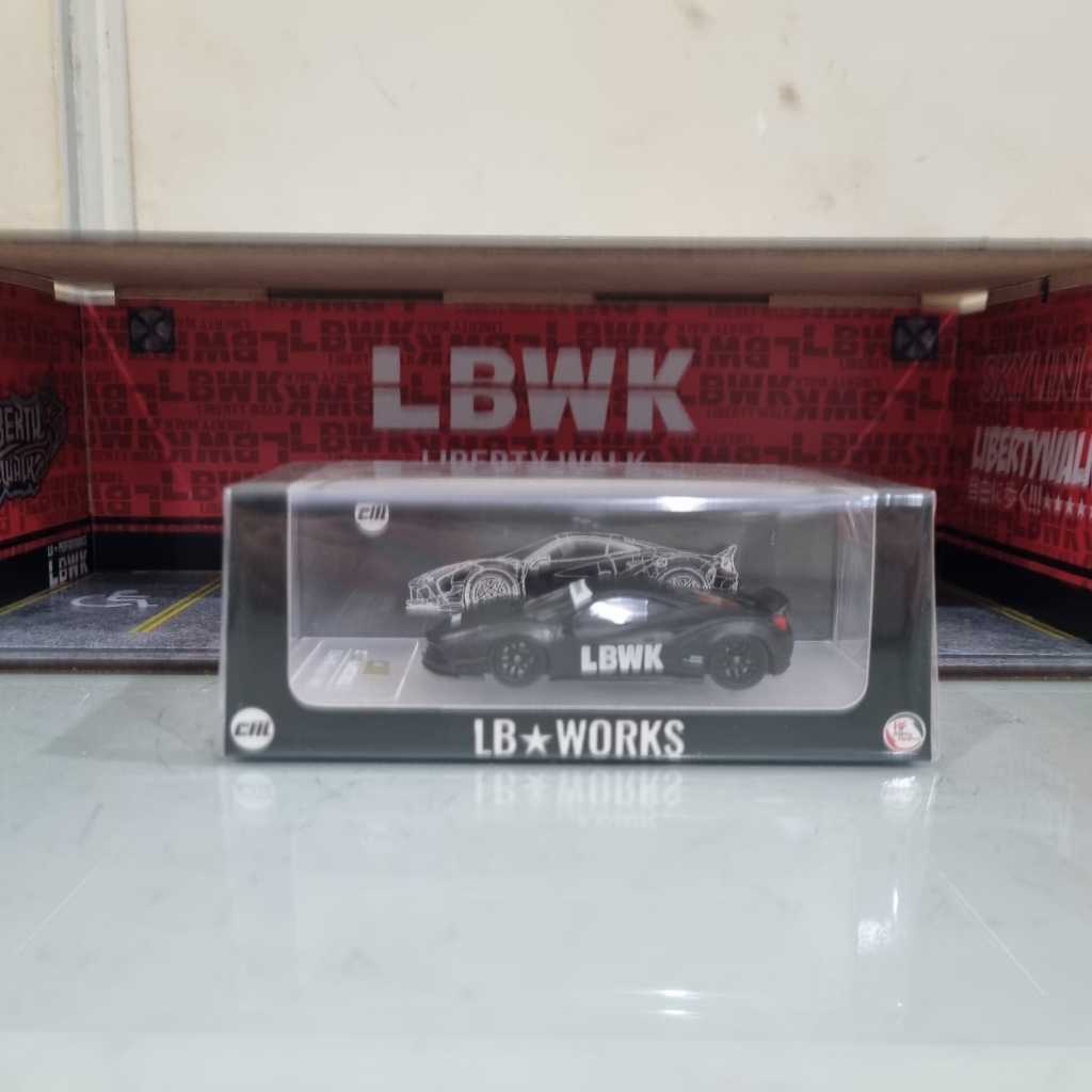 CM Model LBWK Ferrari 488 Matte Black Indonesia Exclusive