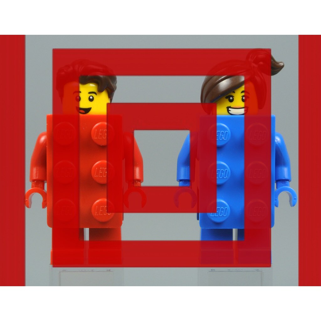 Brick Suit Boy Girl Guy Red Blue Action Figure Mini Series 18