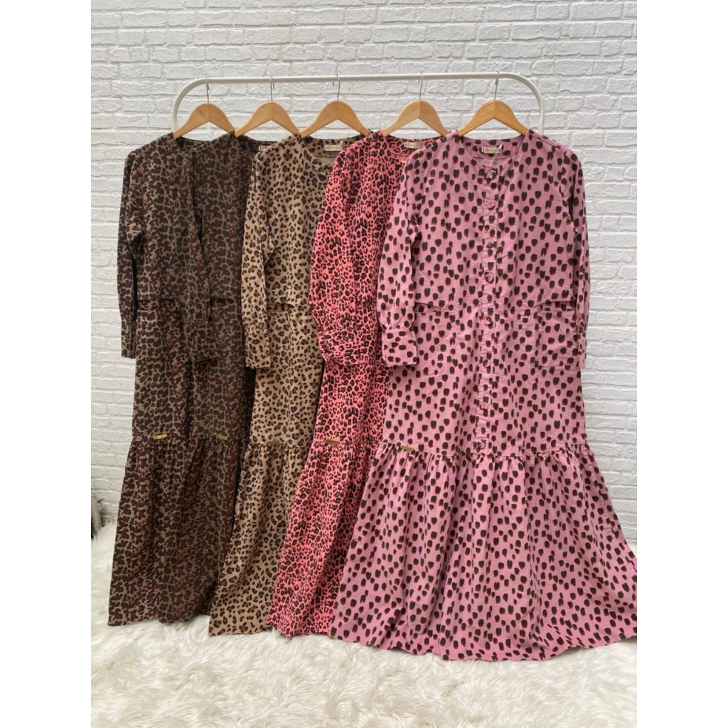 Bugio Clothing Abstracta Leona Gamis Motif Corduroy korduroy - griya_mey