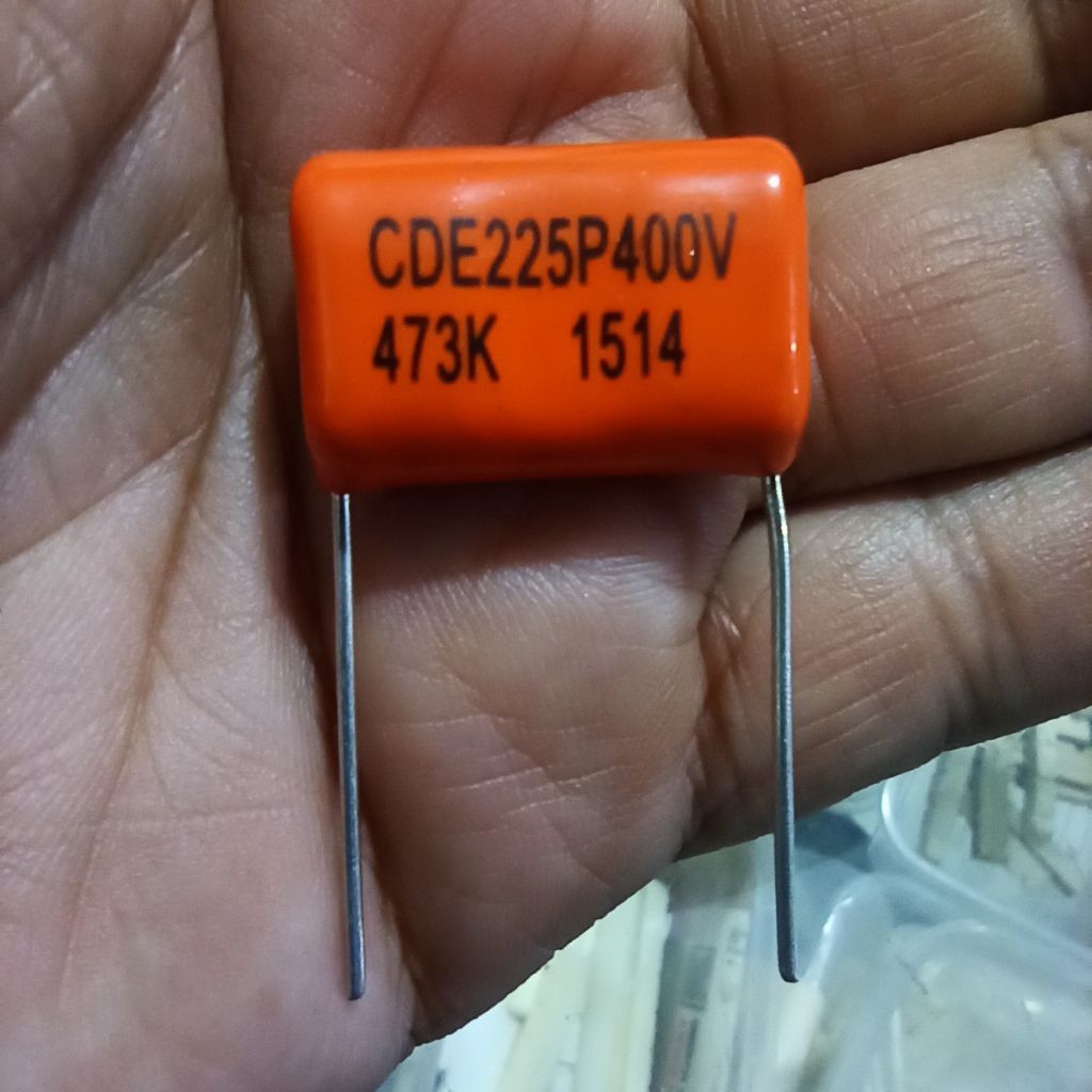Capacitor Orange Drop 47nf 473k 0.047uf kapasitor bass gitar telecaster jazz bass stratocaster gibso