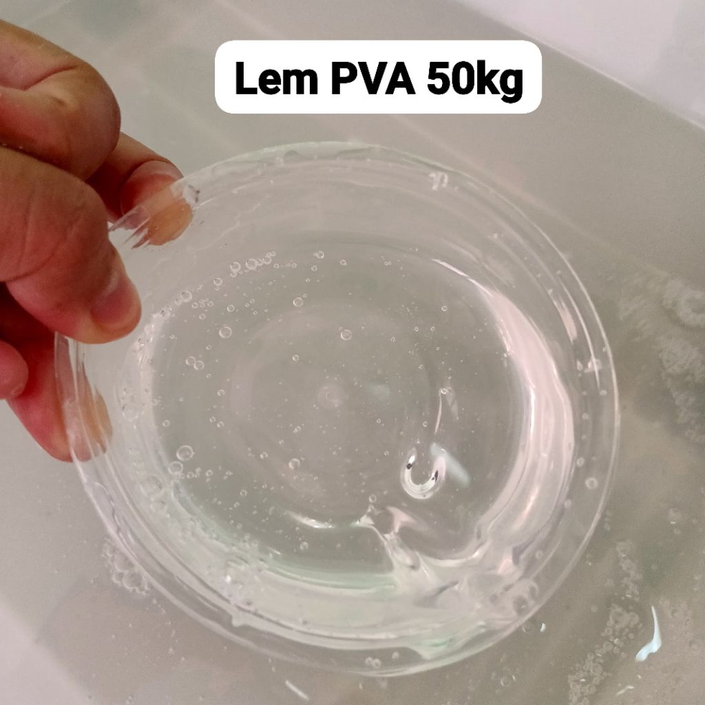FIMI SHOP | Lem cair PVA 50kg Super Bening Clear Glue Slime | Kental Premium | Aman Kirim Pail