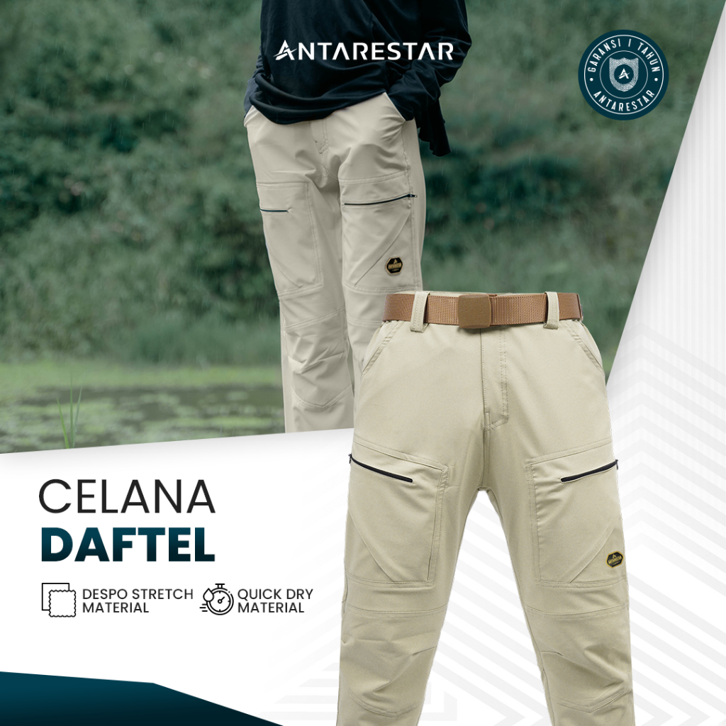 ANTARESTAR Official - Celana Gunung Daftel Celana Gunung Panjang Outdoor Celana Gunung Pria Wanita H
