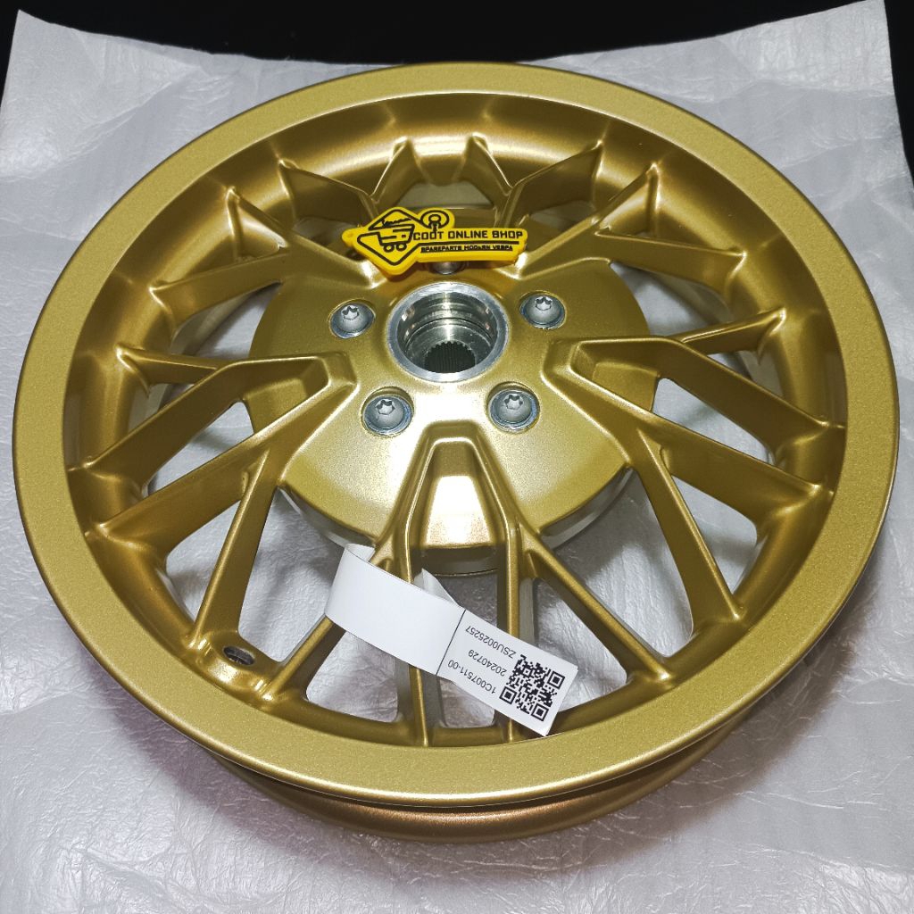 Velg Belakang Vespa Sprint Primavera / Pelek Belakang Vespa Matic Sprint Primavera Ring 12 Original 