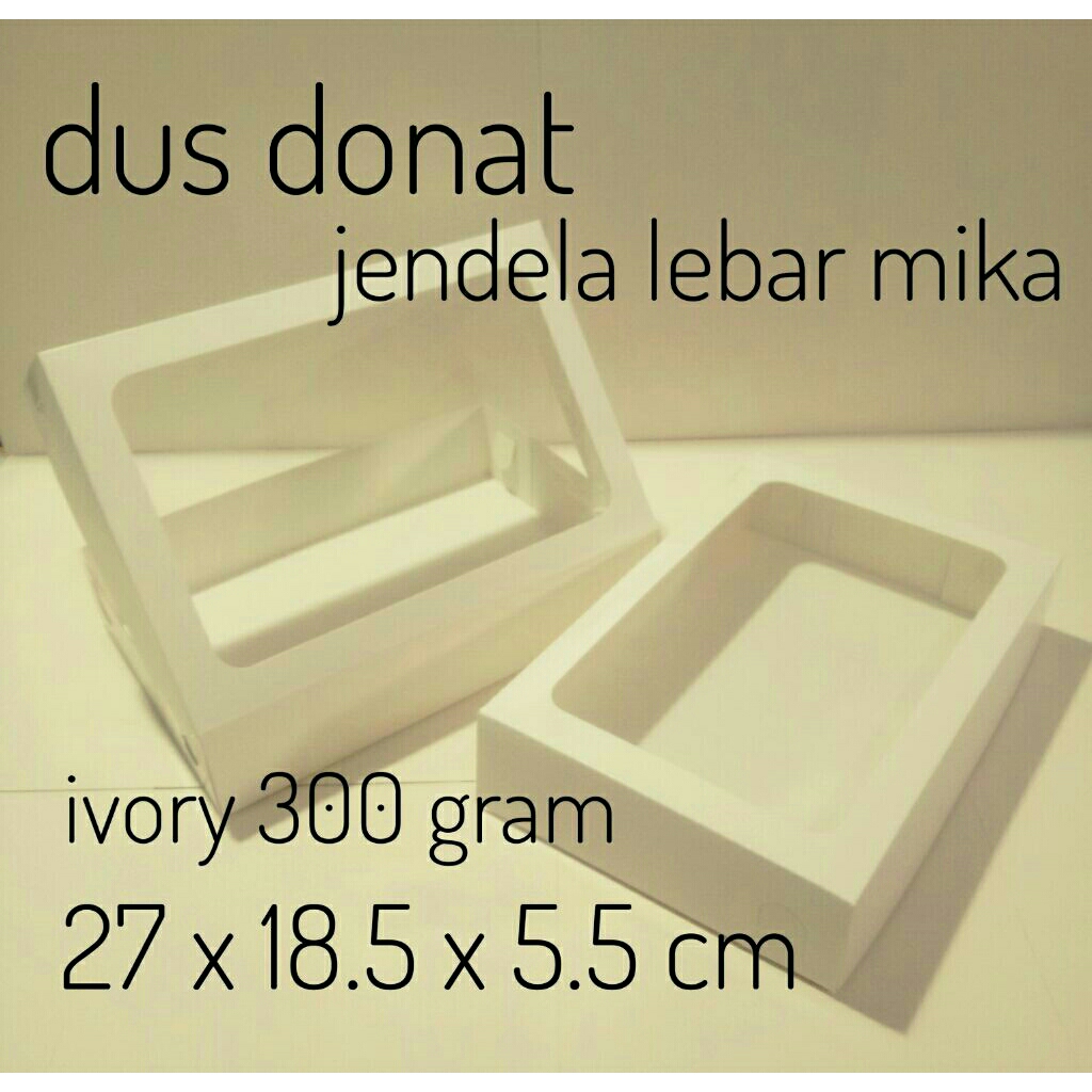 dus donat isi 6 box donat kotak kue donat