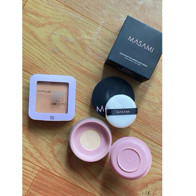 PL bedak maybeline + masami