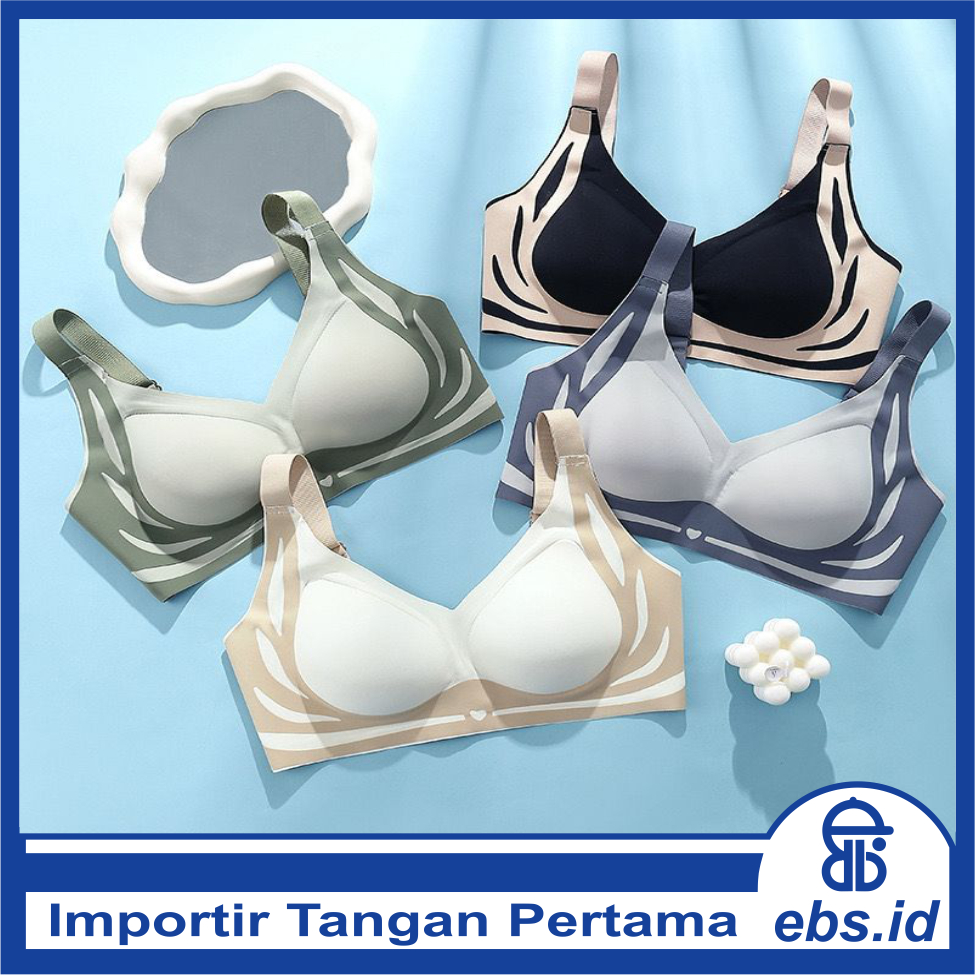 𝗘𝗕𝗦 ✅ PW212 Bra Wanita Ada Pengait Belakang New Fashion Simple Tanpa Kawat Nyaman Buat Sehari Hari S