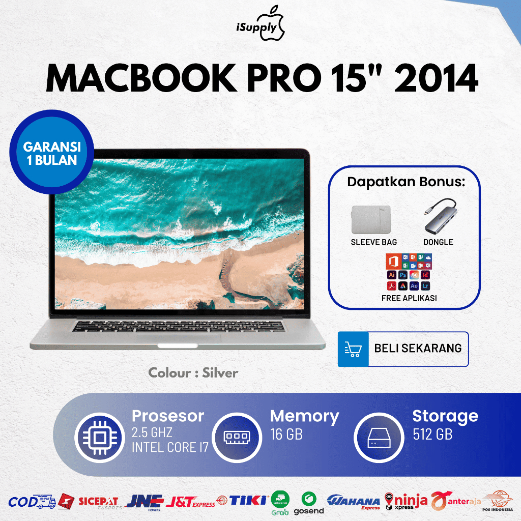 Macbook Pro 2014 2.5 GHz 15 Inch Retina