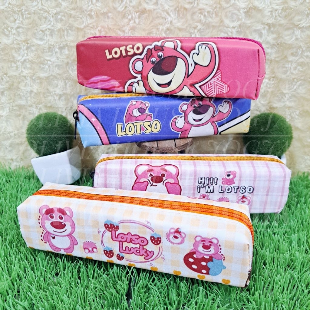 Pencil Case Lotso Toy Story Kotak Pensil Lotso Panjang Tempat Pensil Toy Story Lotso Panjang