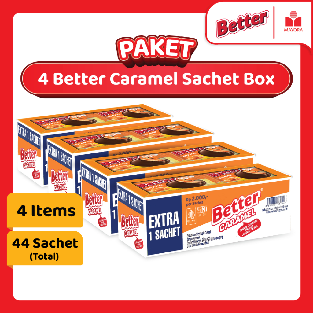 Paket 4 Box Biskuit Better Caramel