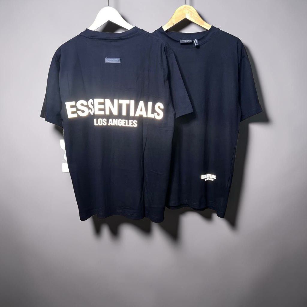 Kaos Essentials F0G los angls back reflective logo original tee shirt