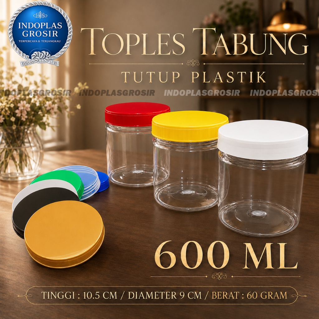 TOPLES 600ML / TOPLES PLASTIK 600ML / TOPLES TABUNG 600ML PREMIUM
