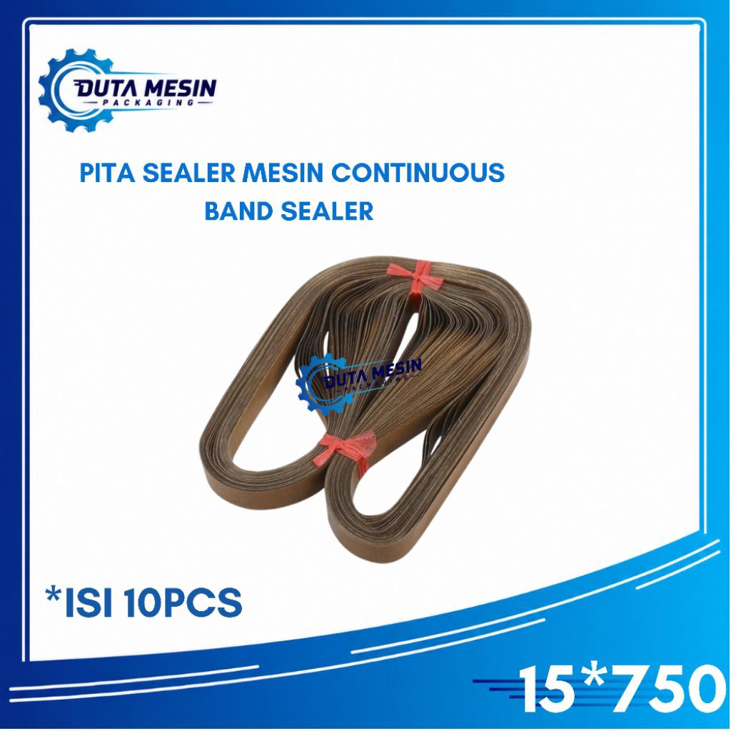 Teflon belt sealer 15*750 mesin FR-800 FR-900 DBF-900 ISI 10PCS