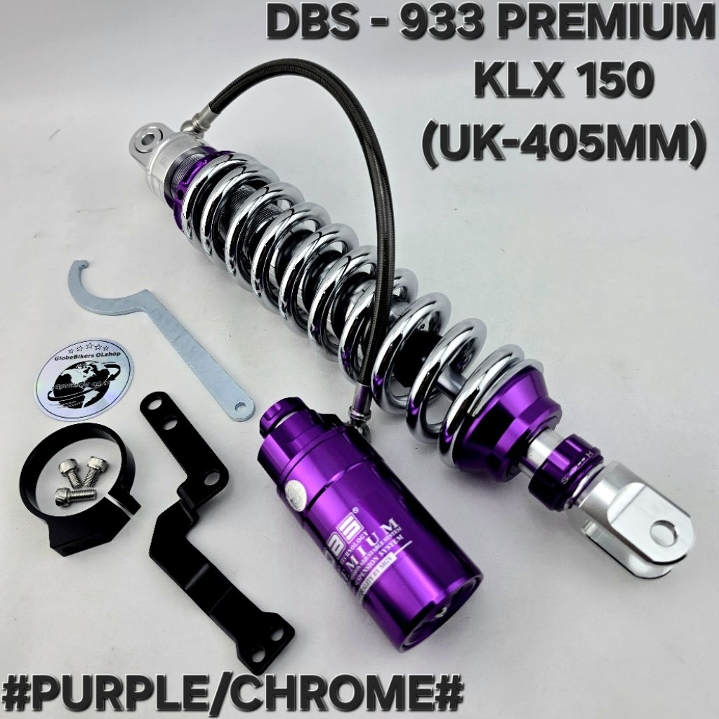 MONO SHOCK DBS PREMIUM-922/933 KLX 150 - CRF 150 - WR 150 REBOUND SKOK TABUNG PISAH FLEKSIBEL SHOCKB