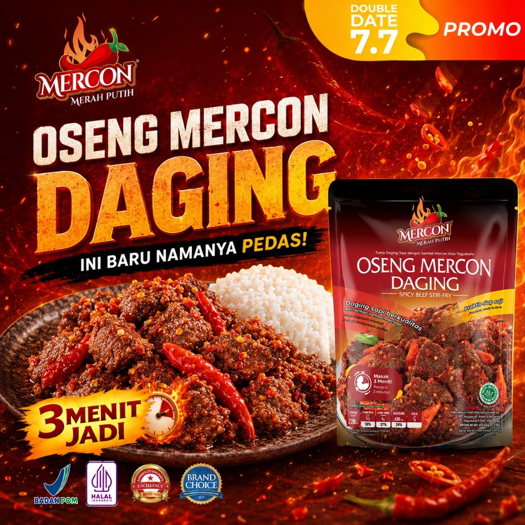 Mercon Merah Putih - Satuan || Oseng Mercon Daging