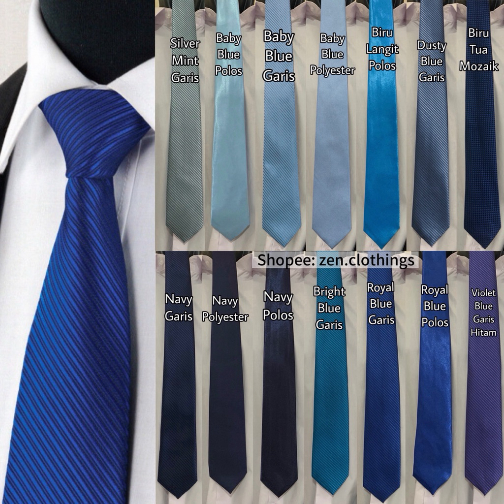 DASI PRIA IKAT MANUAL RNA BIRU MUDA TERANG ROYAL BLUE ELEKTRIK NAVY DONGKER TUA MINT DUSTY DESA