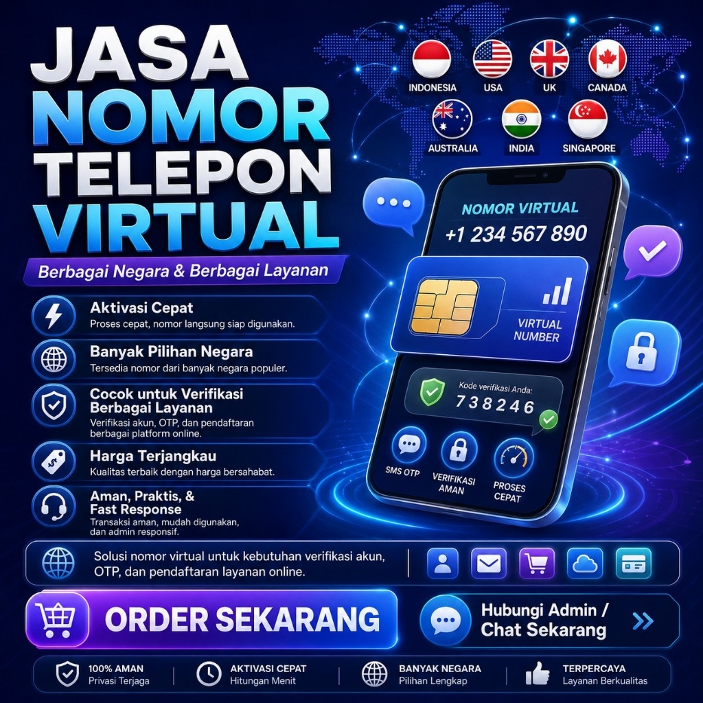 Nomor Telepon Virtual FRESH | FRESH Virtual Number | Nomor OTP FRESH untuk semua aplikasi dan layana