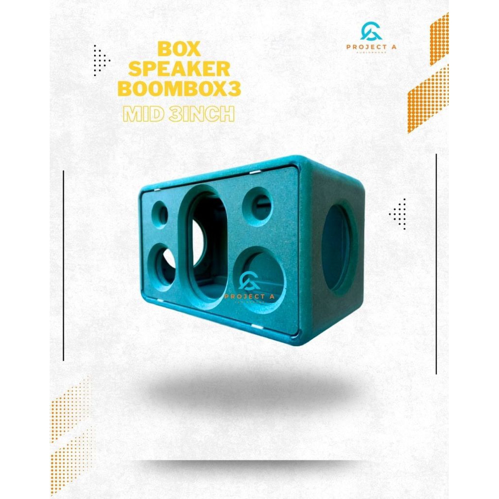 BOX SPEAKER BOOMBOX 3 SUB BERDIRI MIDDLE 3INCH 2X TWEETER 2INCH 2X LUBANG PBR 5.5 HMR 12MM