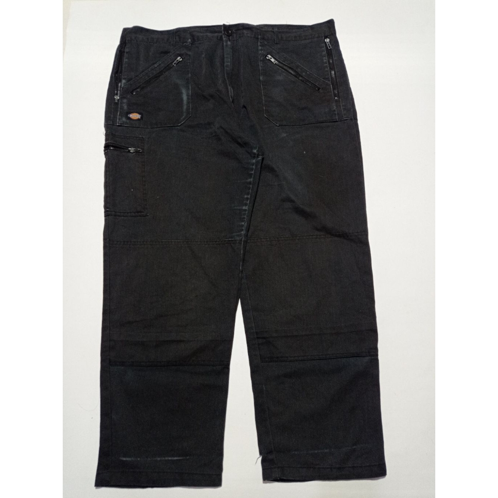 Celana Dickies Redhawk Double Knee Reguler Fit Warna Hitam Size 42×32 Second Brand Dickies