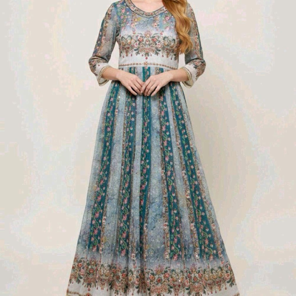 Dress india set sari+celana ori  skety pilihan sesuai gambar
