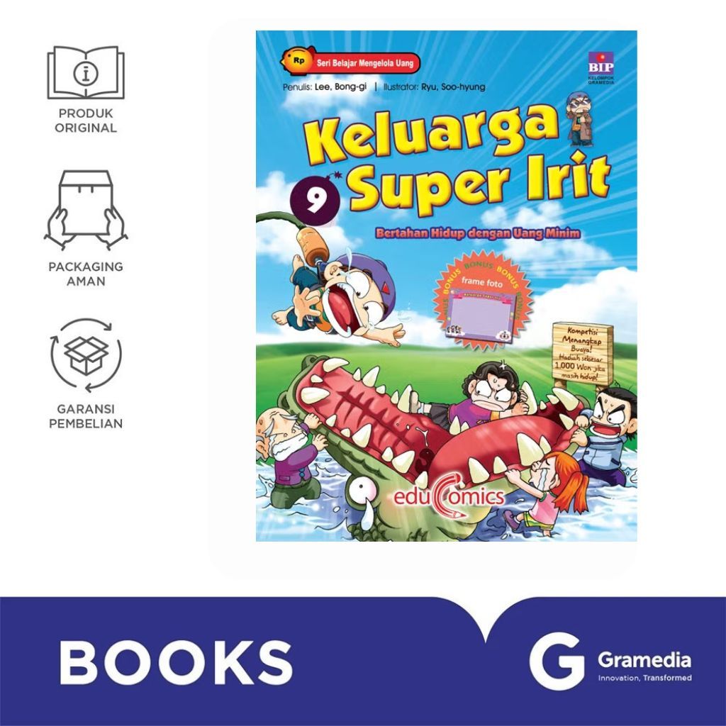 Gramedia MAG - Educomic: Seri Belajar Mengelola Uang - Keluarga Super Irit 9 Bertahan Hidup dengan U