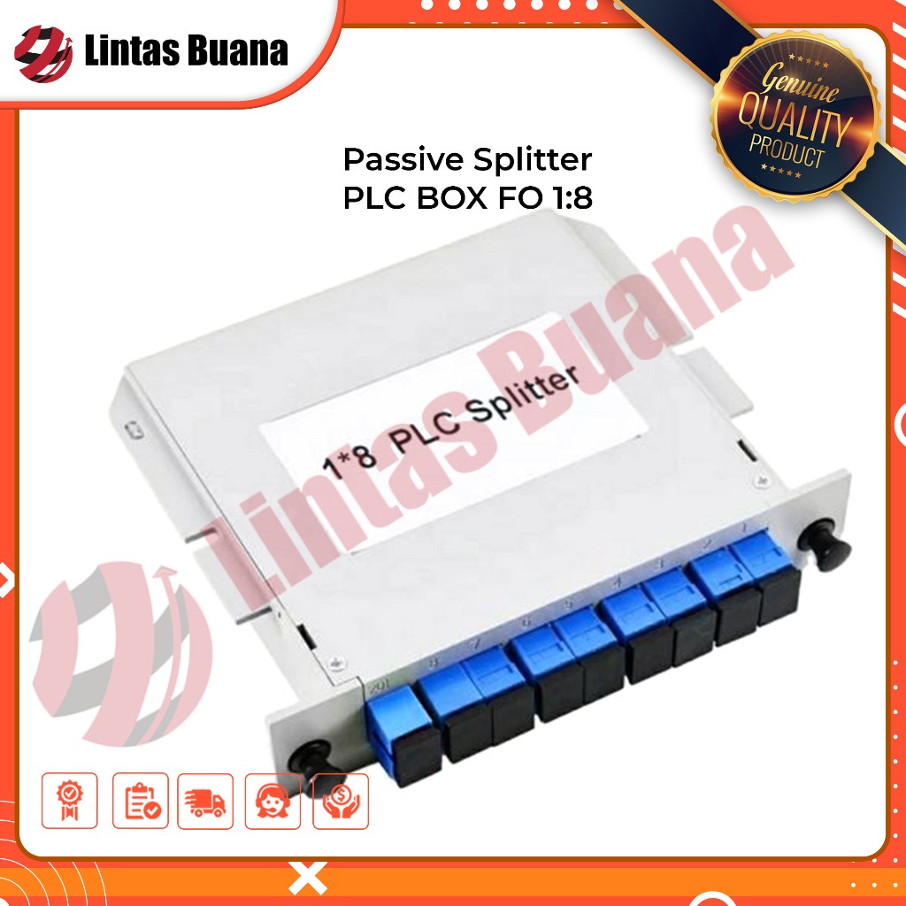 Passive Splitter PLC BOX FO 1:8 Pasif Spliter FO FTTH SC UPC