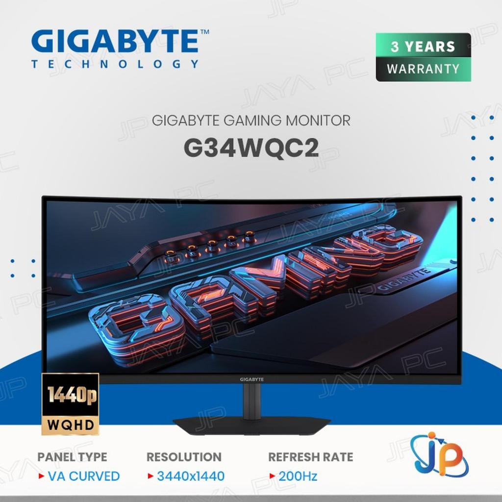 Monitor Gigabyte LED G34WQC2 - Curved WQHD 34" Inch