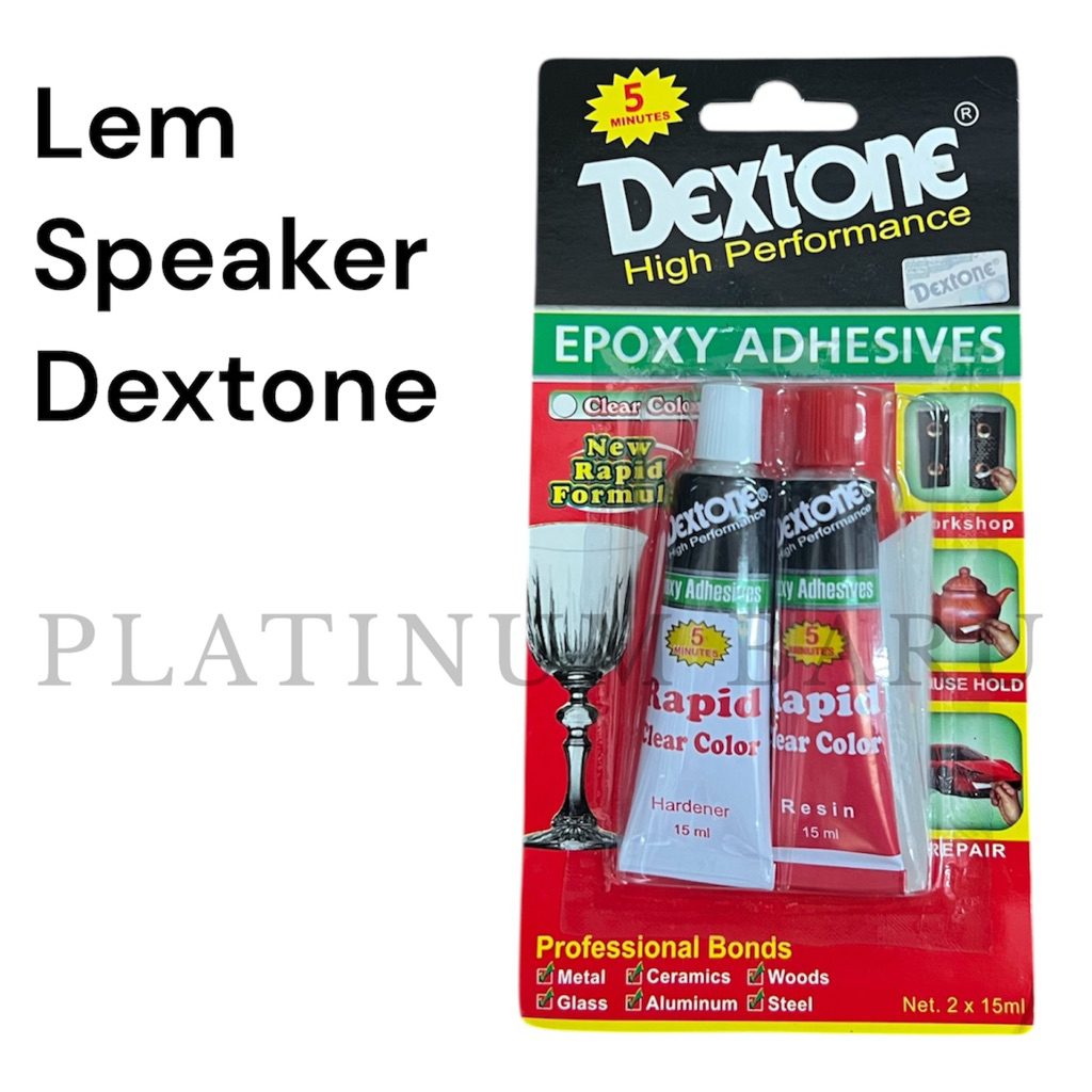 Lem Speaker Dextone Epoxy Adhesive 5 Menit Clear 2x15ml Lem Serbaguna Resin Hardener Original Kuat T