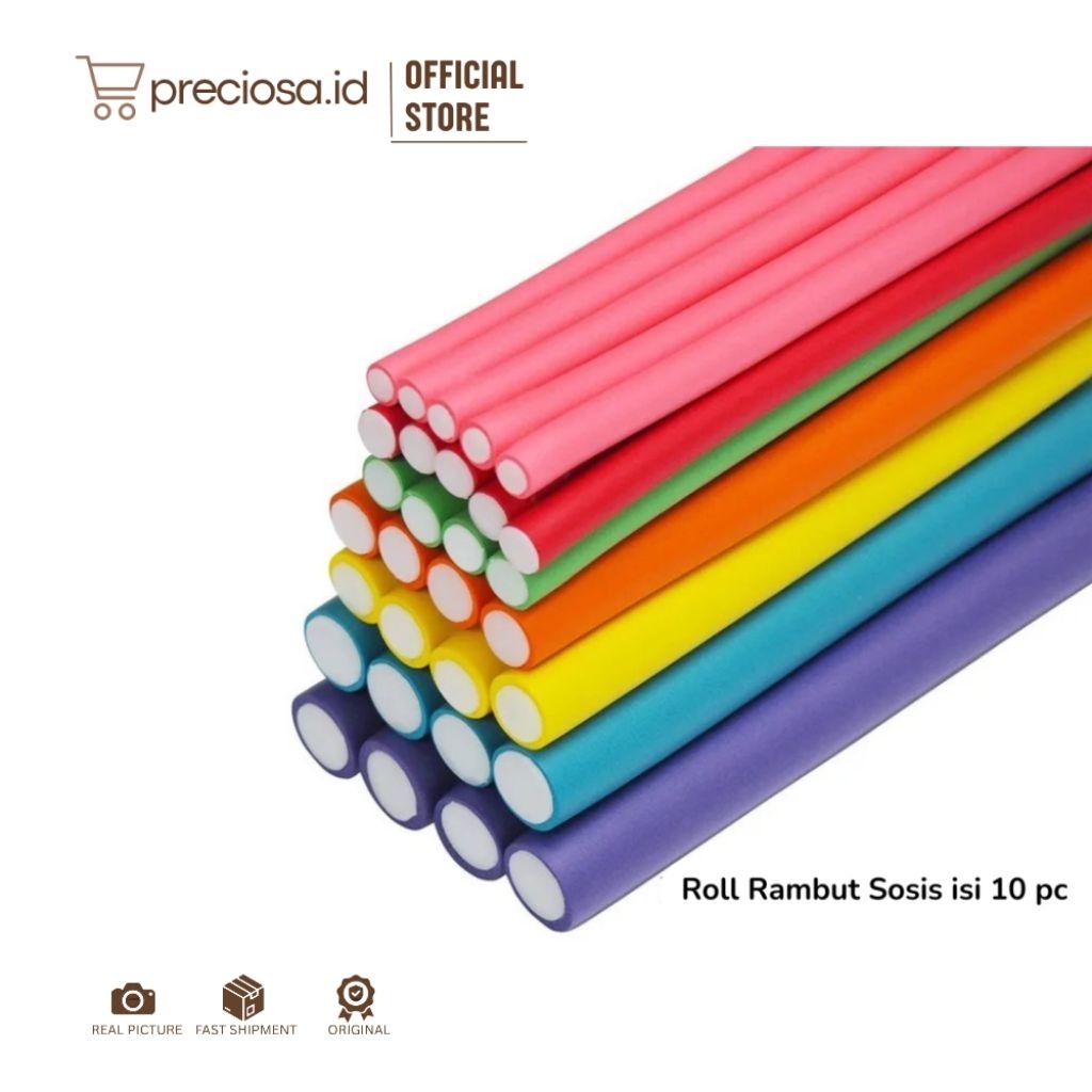 Roll Rambut Sosis | Roll Keriting Rambut | Sosis rambut | Alat Keriting Rambut Heatless