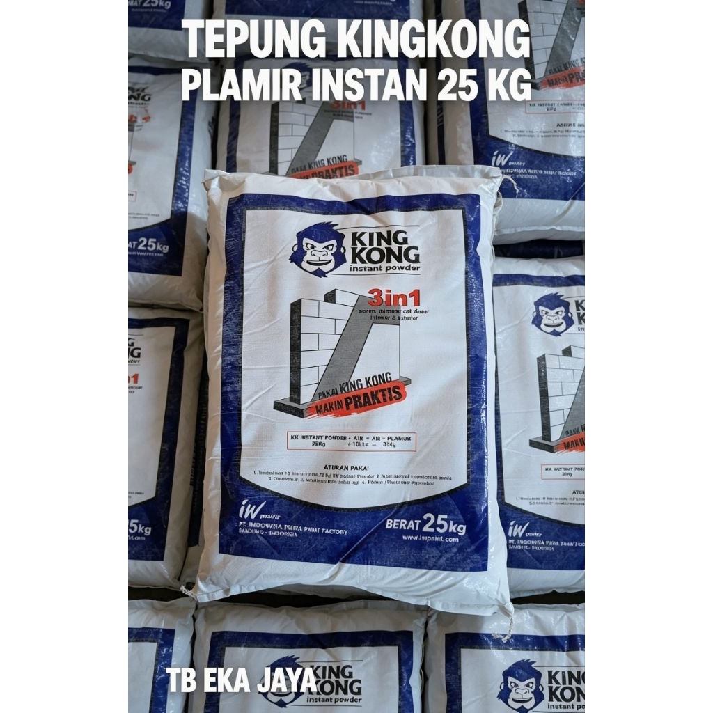 King Kong Plamir Instan Tepung Kingkong Plamir Dempul Tembok 25 Kg
