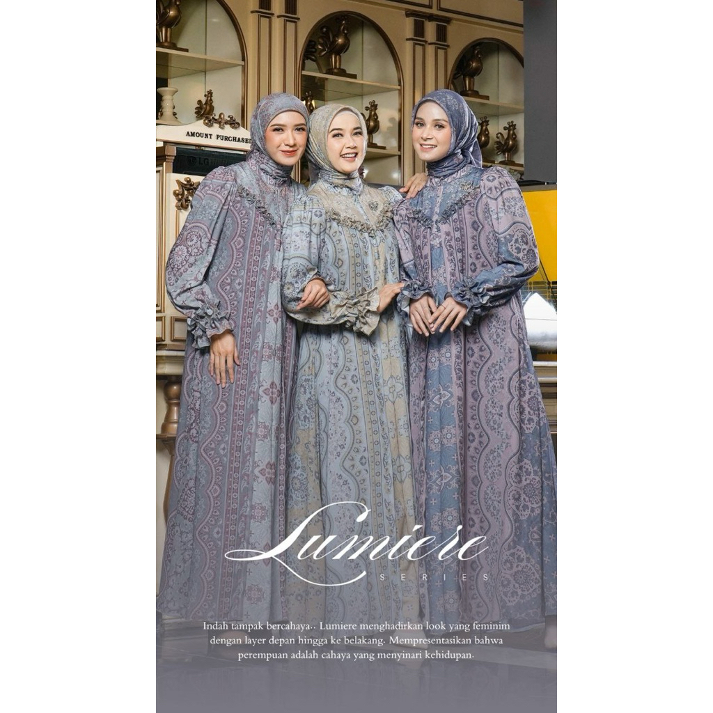 ARABELLE SCARF SERIES LUMIERE DRESS CERUTY BABYDOLL PREMIUM DRESS PESTA DRESS PREMIUM ORIGINAL BY AR