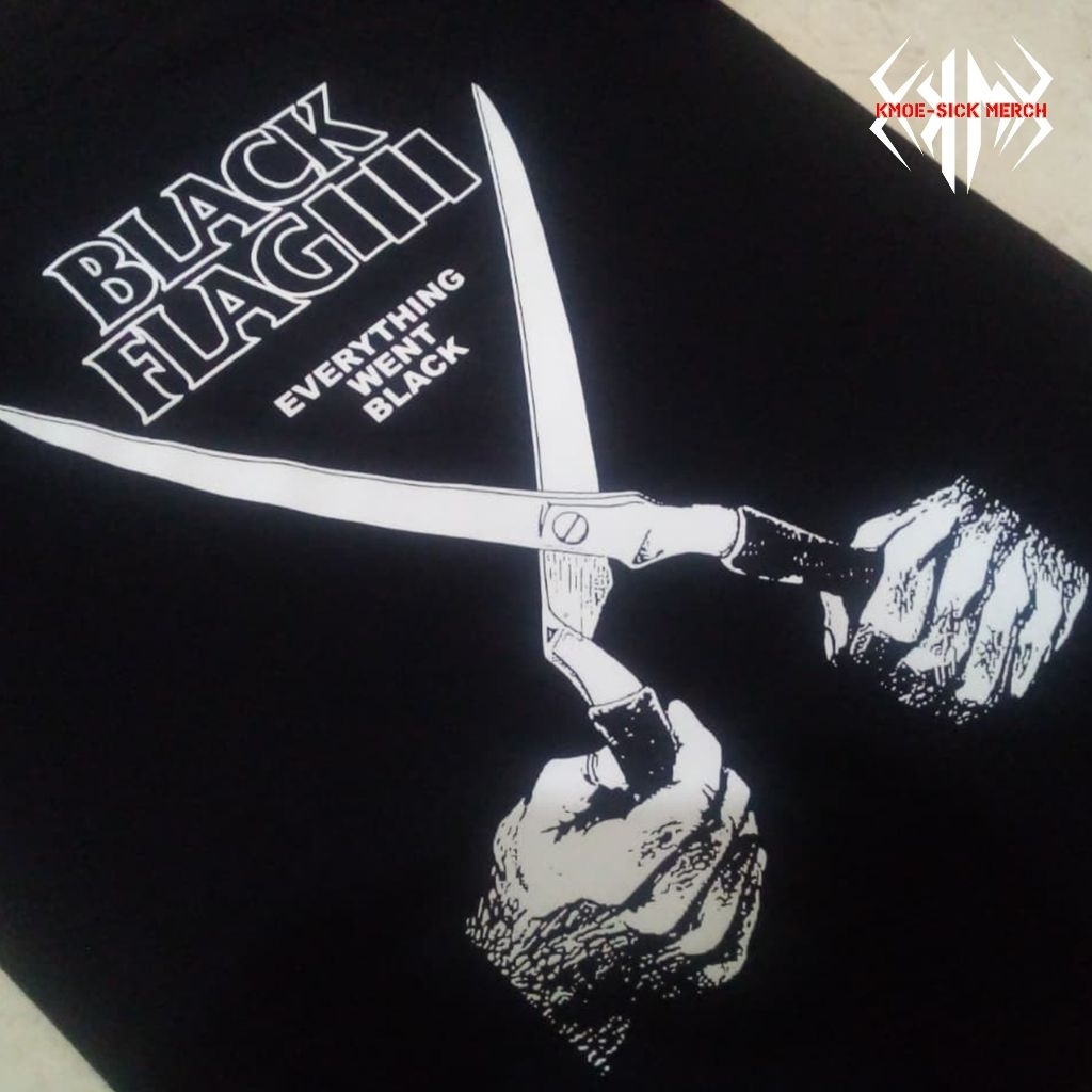 kaos BLACK FLAG | everything went black | 100% cotton