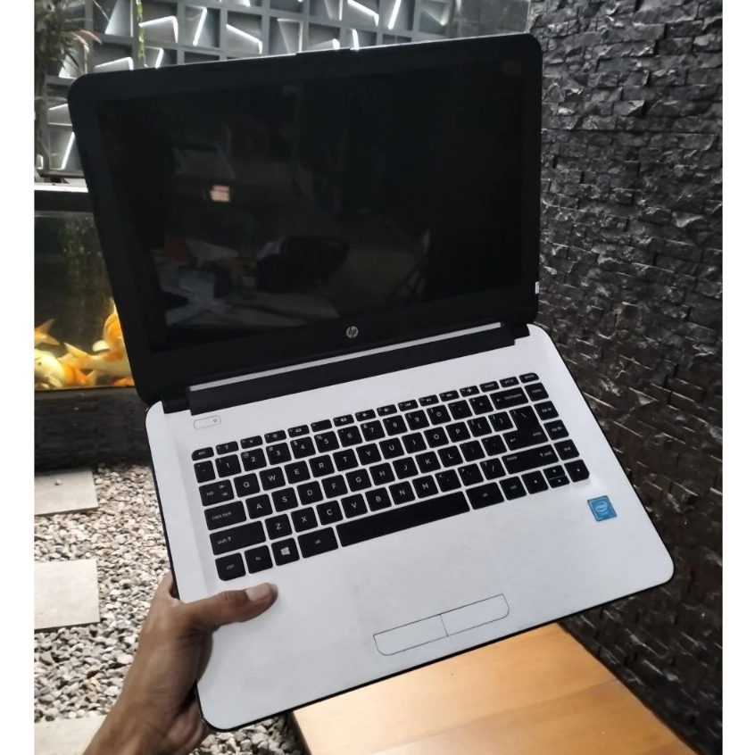 Laptop HP 14-ac002TU Intel Celeron N3050 Ram 4Gb Hdd 500Gb Laptop Kreator Pemula Second Berkualitas 
