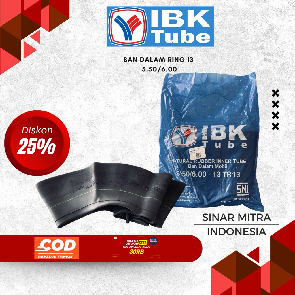Ban Dalam Ring 13 IBK 5.50/6.00 Original Produk