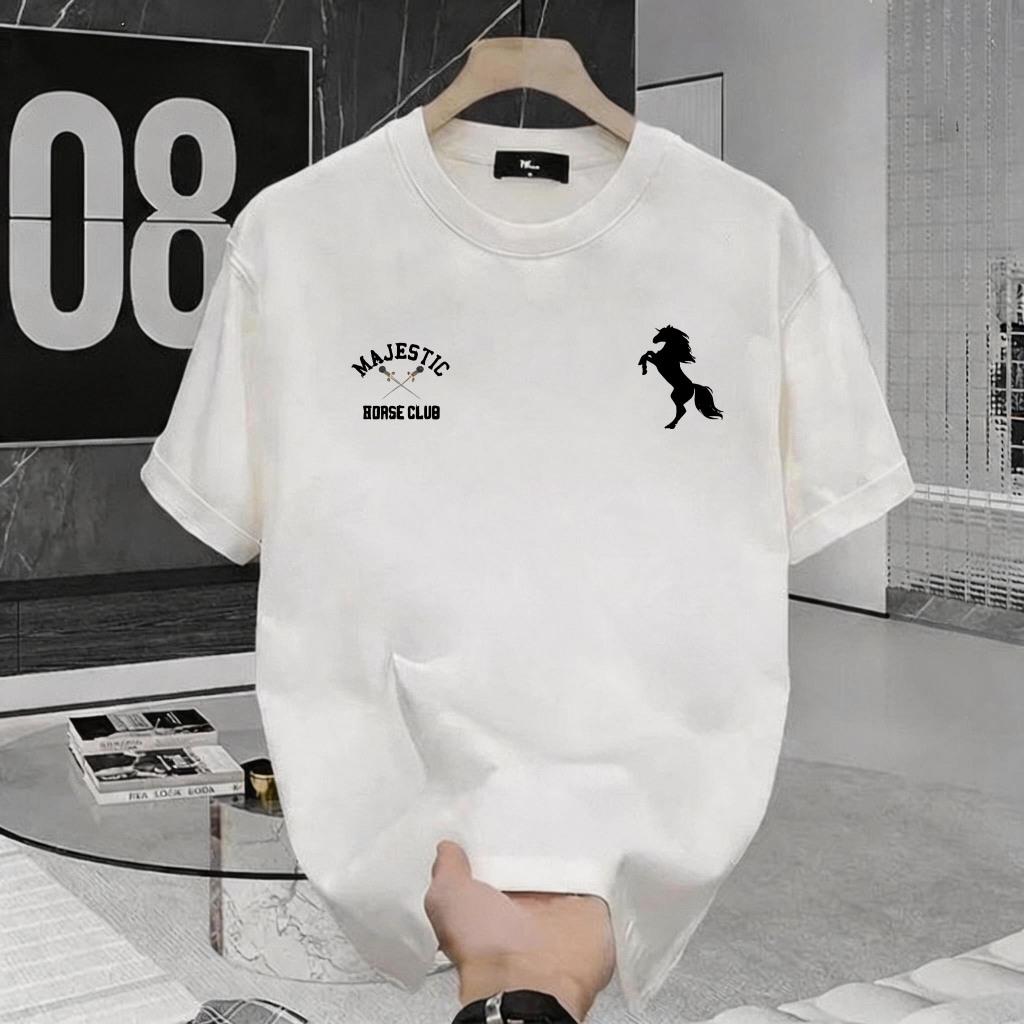 GG Baju Kaos Pria Fencing Knight Tshirt Oversize Atasan Street Retro Kaos Pria Wanita Kaos Distro Or