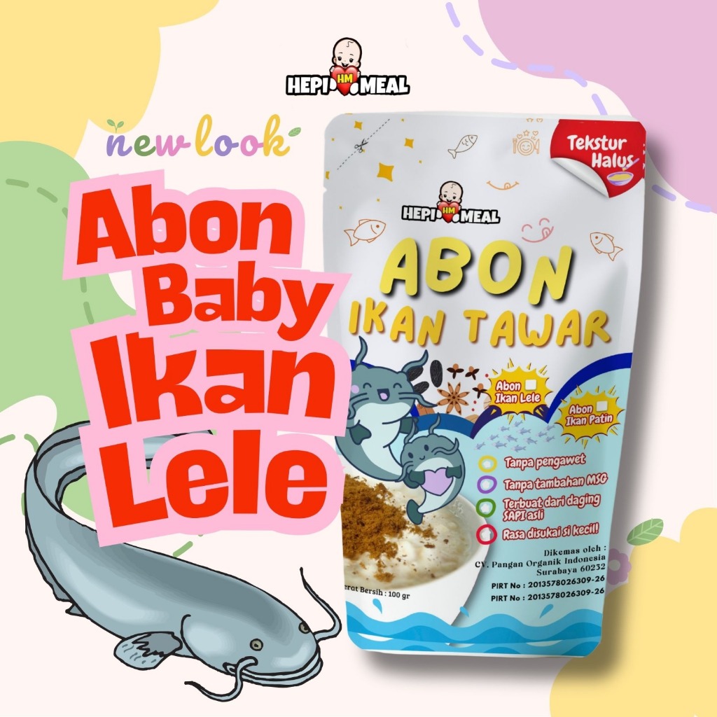 Abon Bayi Lembut Ikan Lele HEPI MEAL | Abon MPASI Tanpa Pengawet Non MSG