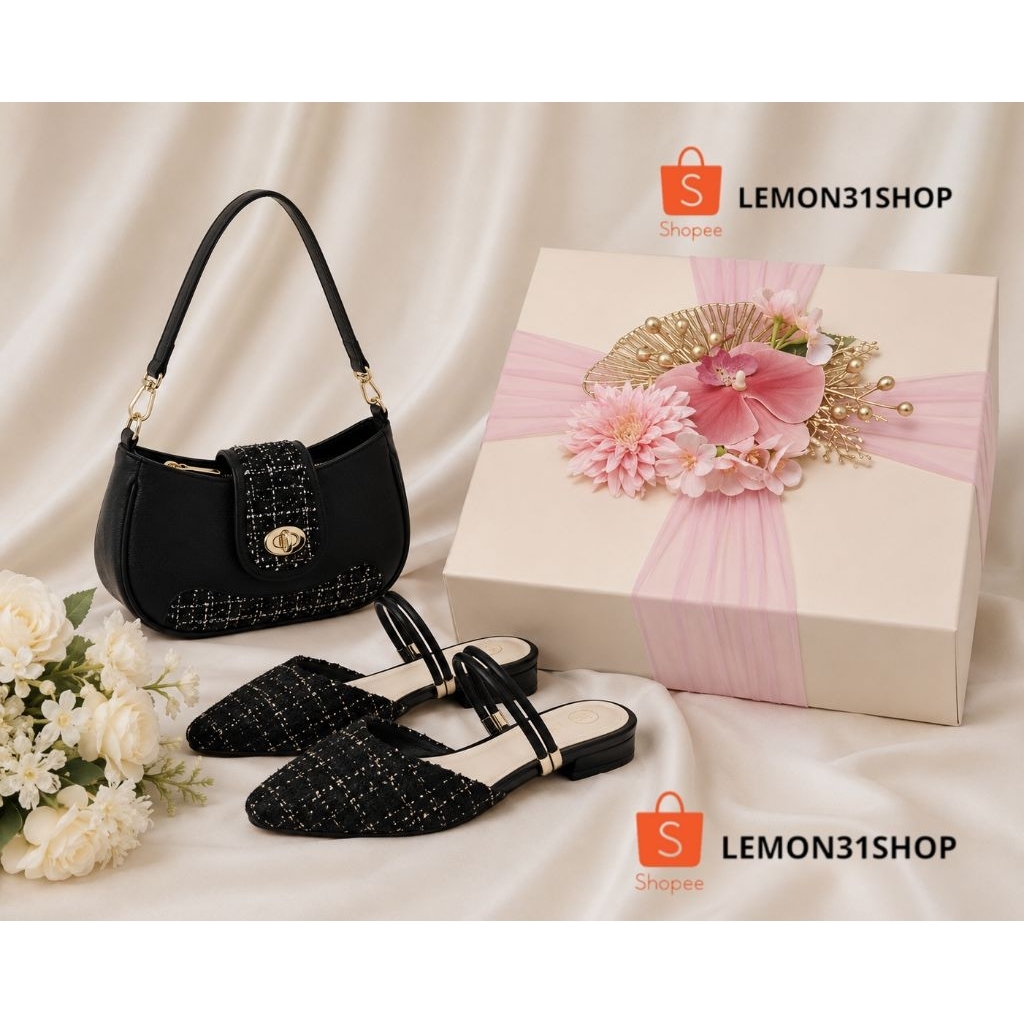 PAKET HANTARAN TAS SEPATU  SET SESERAHAN PARSEL SUDAH DI HIAS MURAH WEDDING PERNIKAHAN LAMARAN HAMPE