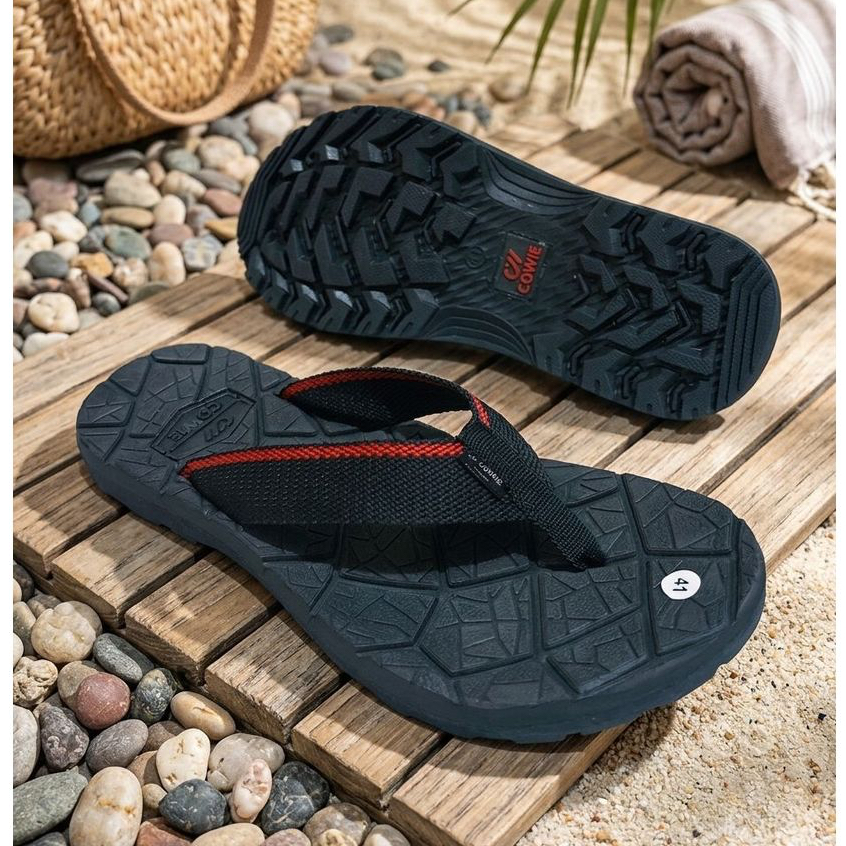 Sandal Cowie / Cocari Eiger - Sandal Jepit Pria / Cowok Bahan Sol Karet Kuat Antislip