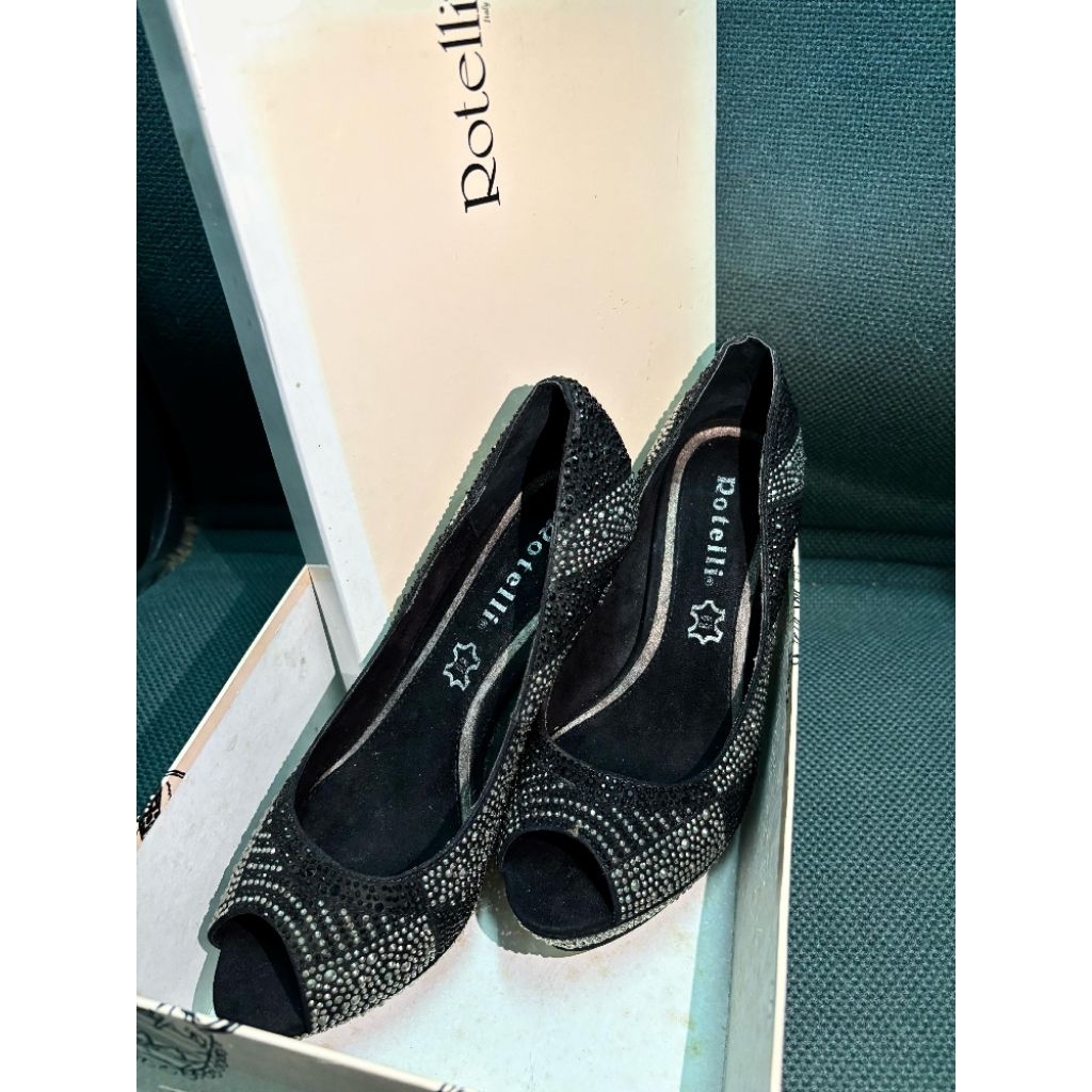 Rotelli Bakers Rhinestone Heels - Preloved