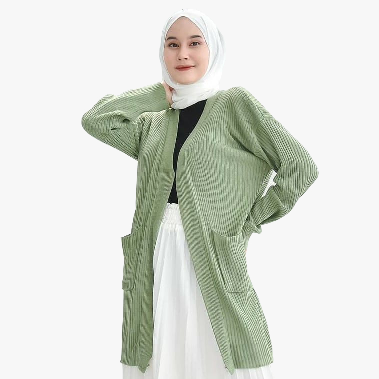 CARDIGAN BELLE KANCING / Cardigan Oversize / Cardigan Rajut Long Belle / Cardy Long Kancing