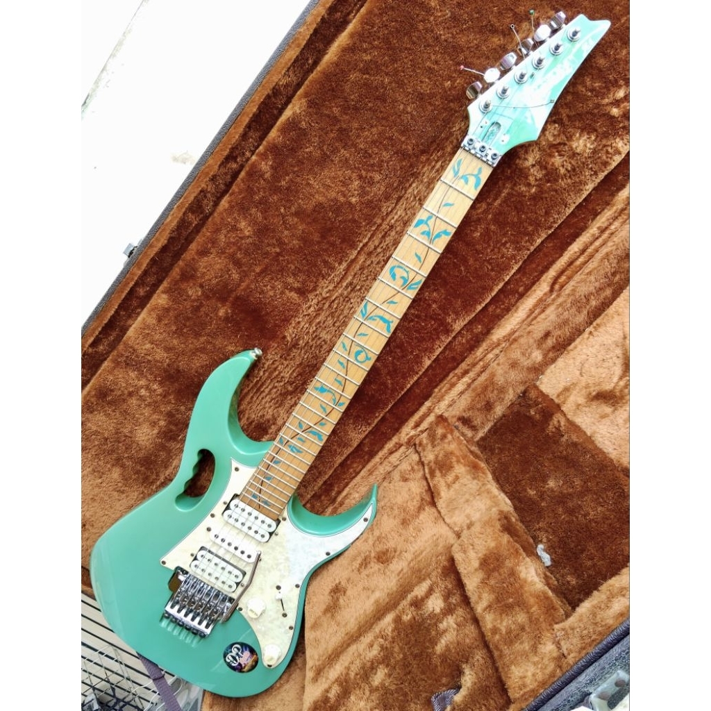 Ibanez Jem Flower Custom HQ Gitar Berkualitas Tinggi dengan Desain Warna Menarik dan Detail Unik